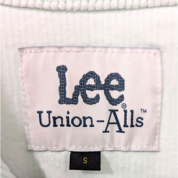 LEE Womens Small Mint Green Corduroy Denim Union All Coverall Jumpsuit Overalls - Picture 6 of 7